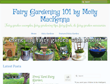 Tablet Screenshot of fairygardening101.com